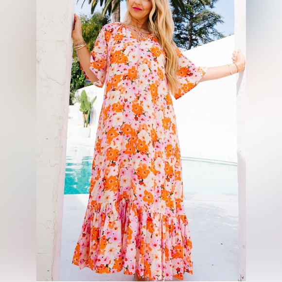 NEW Ivy City Co HAVEN MAXI DRESS Medium - Picture 1 of 13